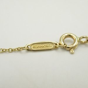 Tiffany Jean Schlumberger Ruby Necklace K18 Yellow Gold Red